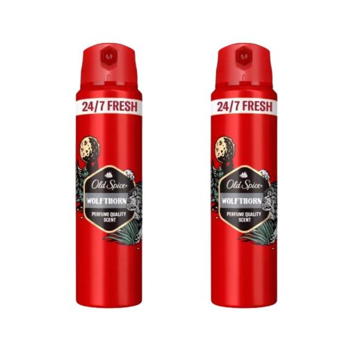 Old Spice Wolfthorn dezodor spray férfiaknak (2x200 ml)