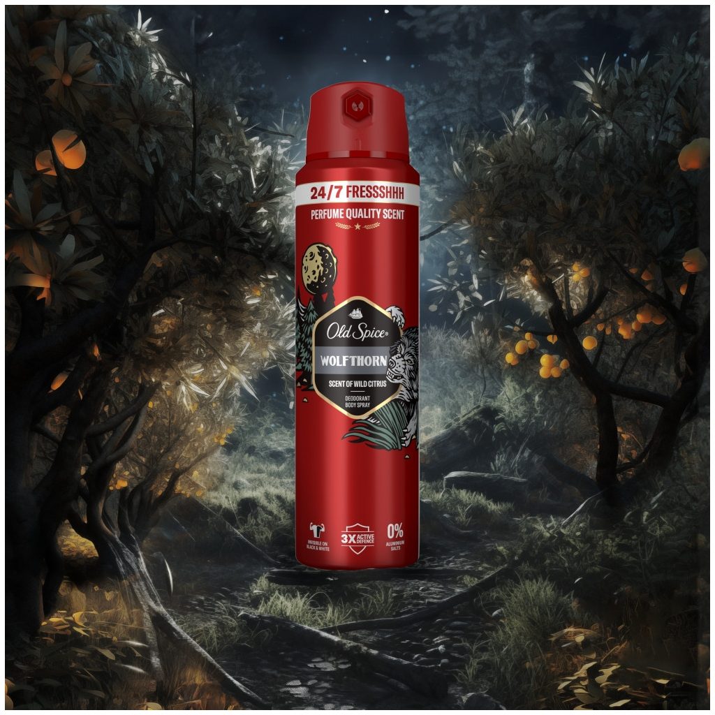 Old Spice Wolfthorn dezodor spray férfiaknak (3x200 ml)