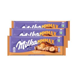   Milka MMMax  Karamellás-egészmogyorós táblás csokoládé (3x300 g)