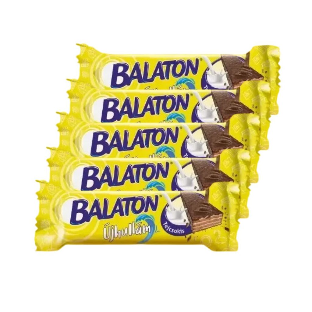 Balaton Újhullám tejcsokoládéval mártott, kakaós krémmel töltött ostya (5x30 g)