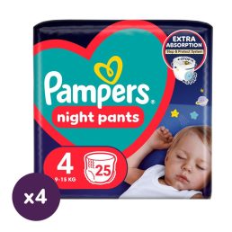   Pampers Night Pants bugyipelenka 4, 9-15 kg HAVI PELENKACSOMAG 100 db