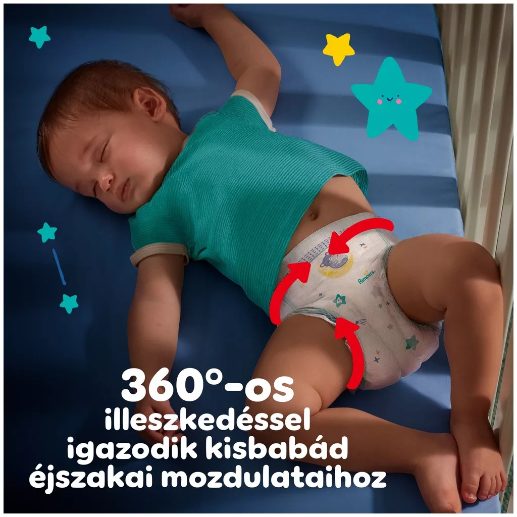 Pampers Night Pants bugyipelenka 4, 9-15 kg HAVI PELENKACSOMAG 100 db