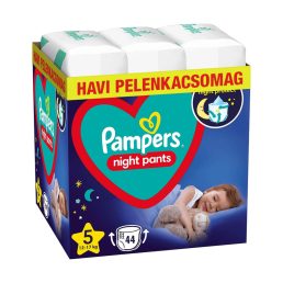   Pampers Night Pants bugyipelenka 5, 12-17 kg HAVI PELENKACSOMAG 44 db