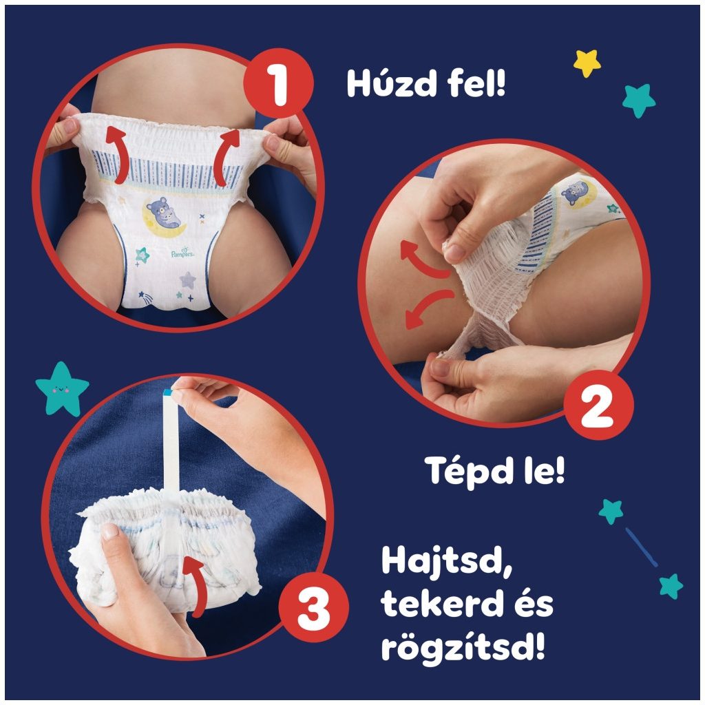 Pampers Night Pants bugyipelenka 6, 15+ kg HAVI PELENKACSOMAG 38 db