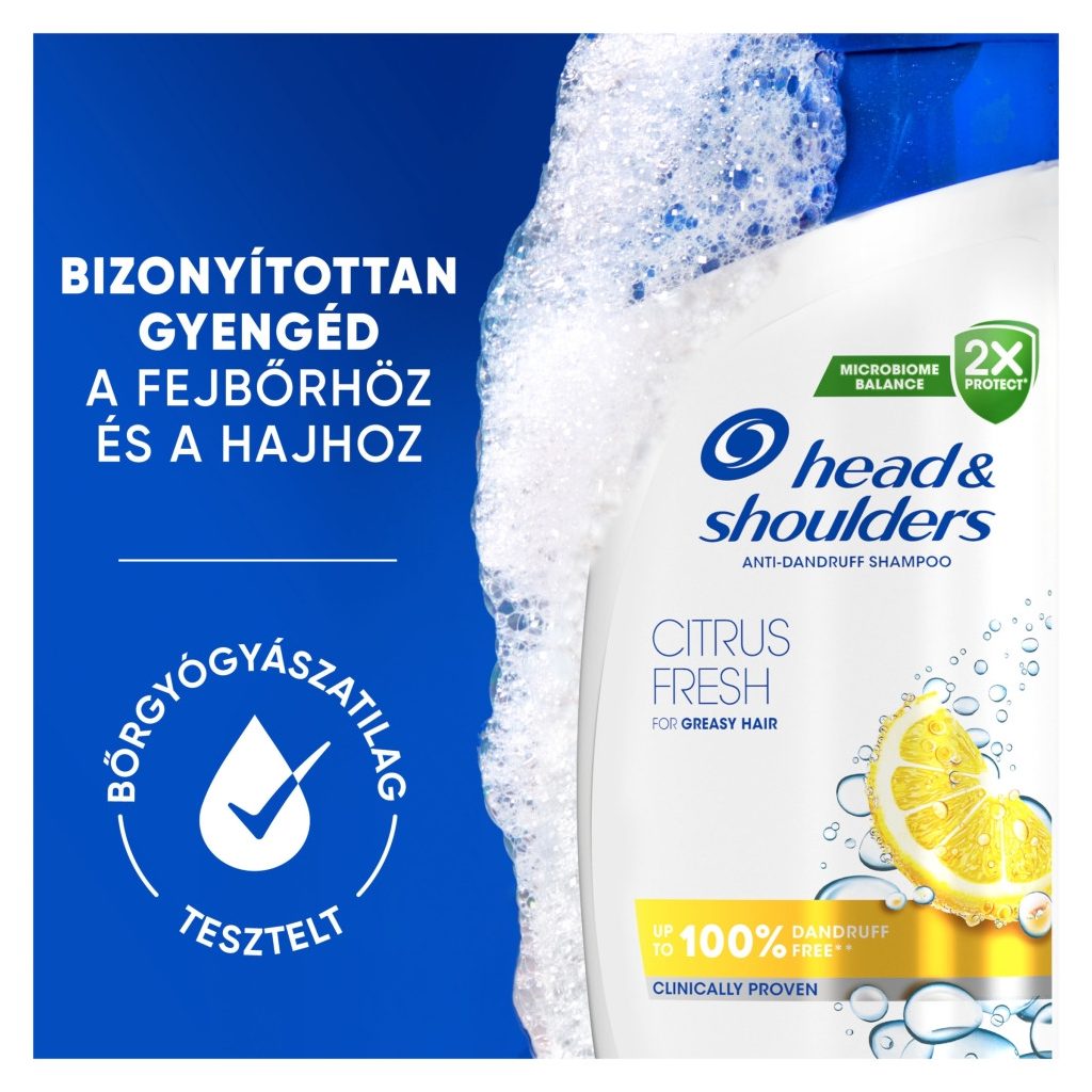 Head & Shoulders Citrus Fresh korpásodás elleni sampon (2x400 ml)