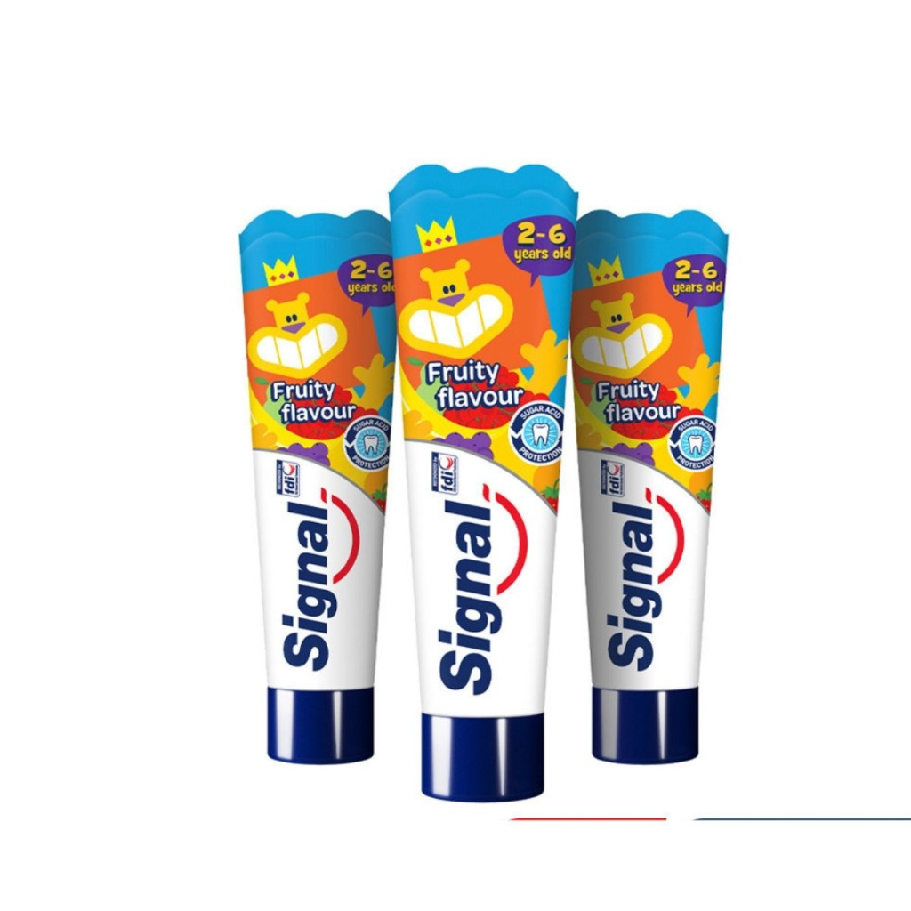 Signal Kids gyermekfogkrém, gyümölcsös ízű (3x75 ml)