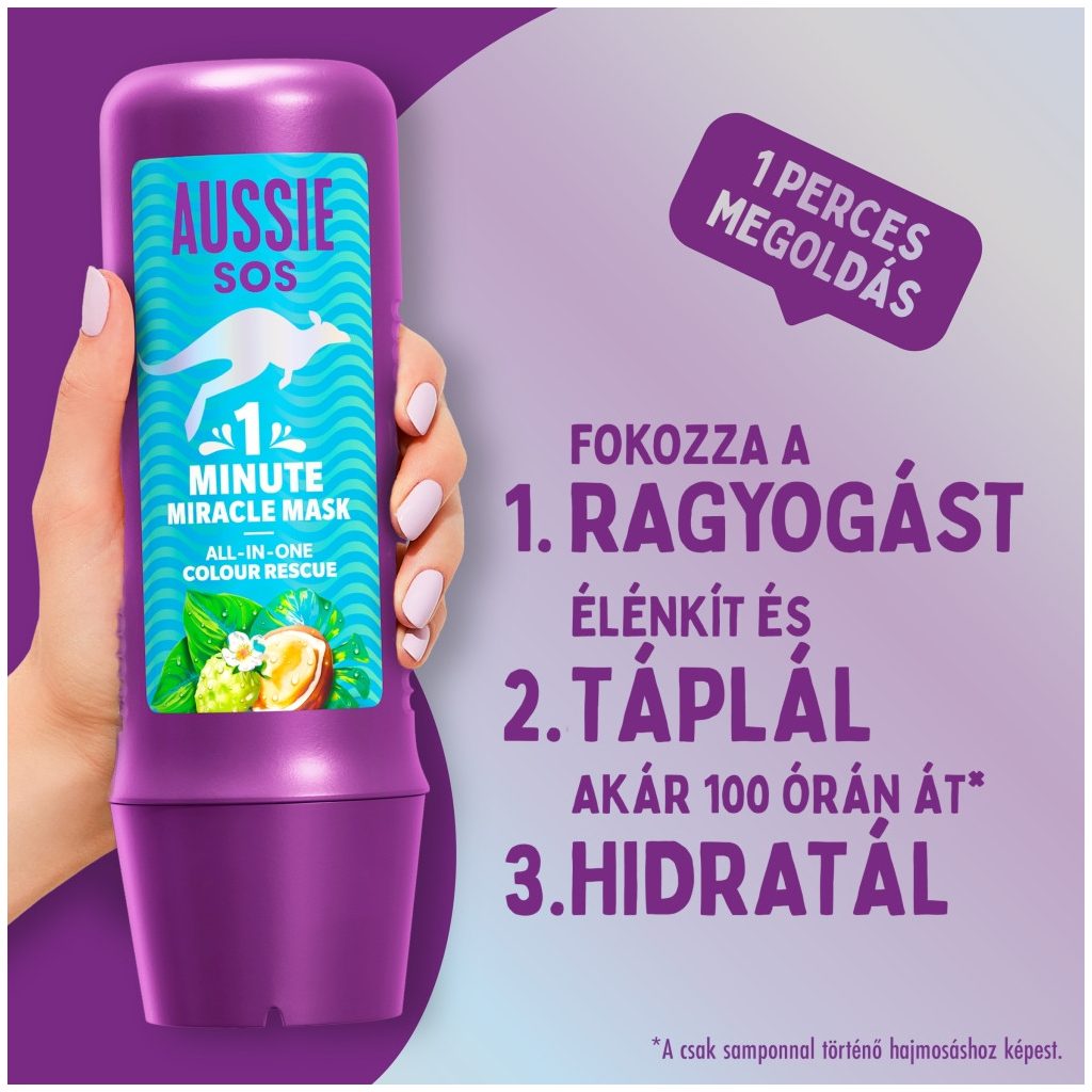 Aussie SOS Blonde hajpakolás (2x250 ml)