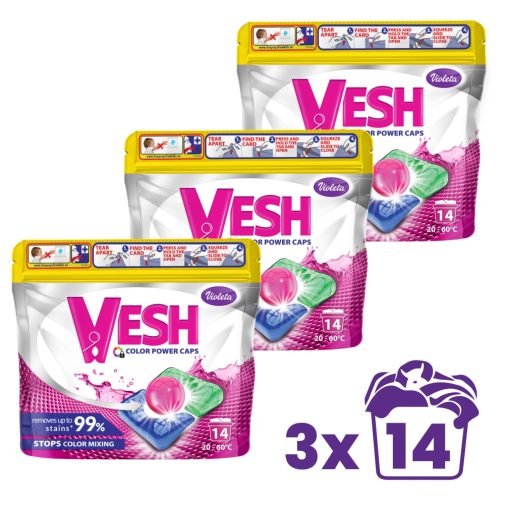 Violeta VESH mosókapszula színes ruhákhoz (3x14 db)