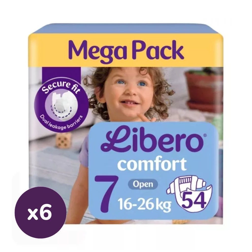 Libero Comfort 7 pelenka, 16-26 kg, 324 db