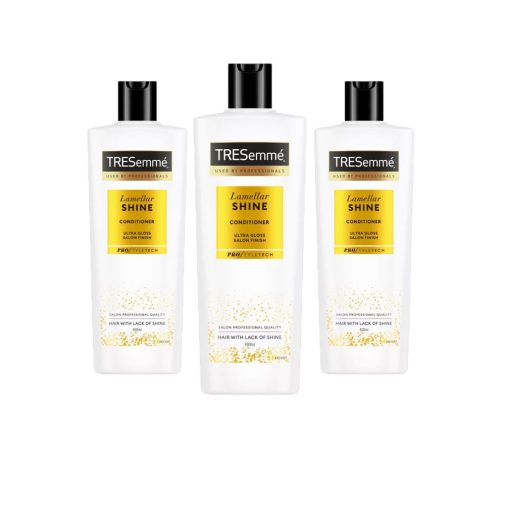 TRESemmé Lamellar Shine hajbalzsam (3x400 ml) + ajándék fésű + ajándék hajcsat