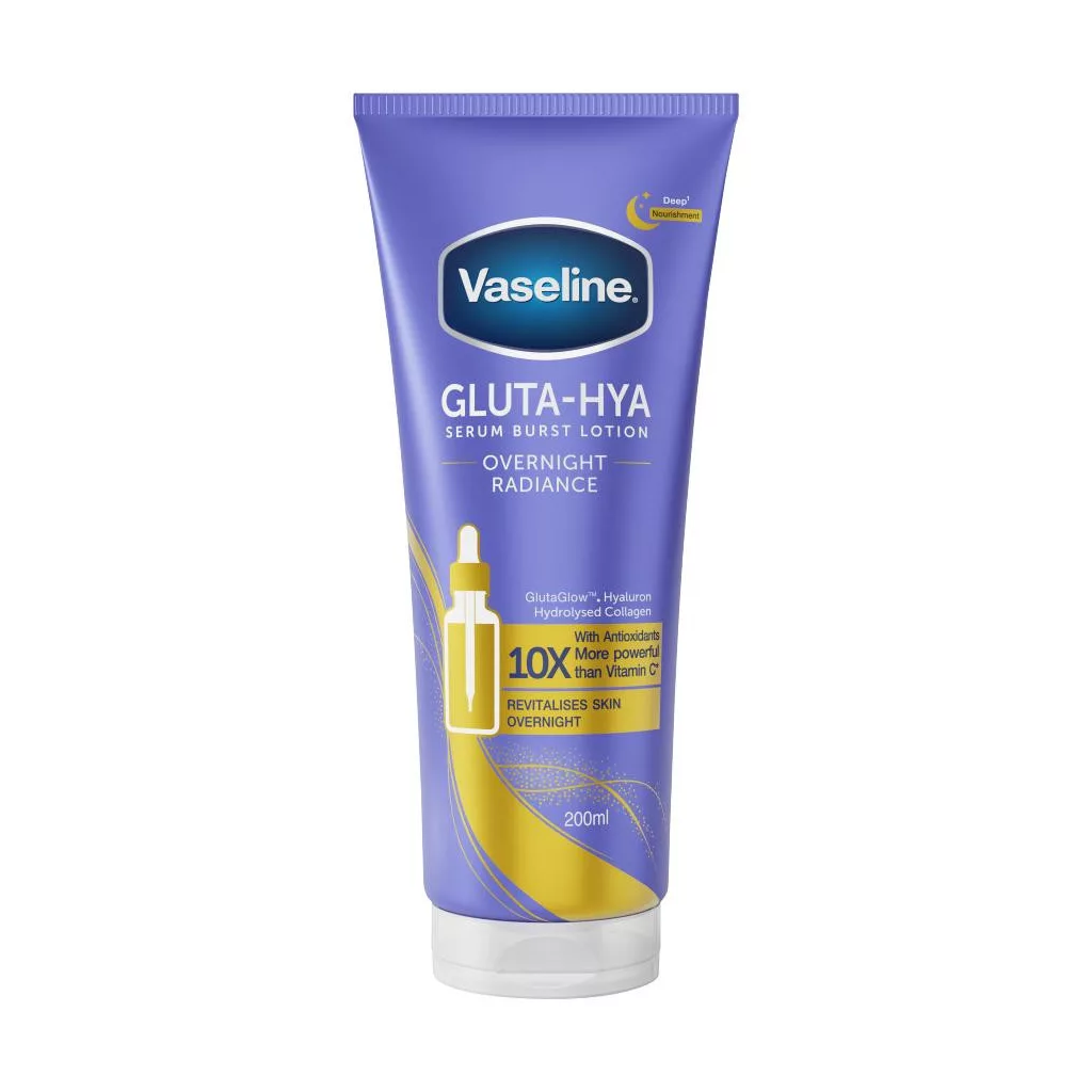 Vaseline Overnight Radiance szérumos testápoló (2x200 ml)