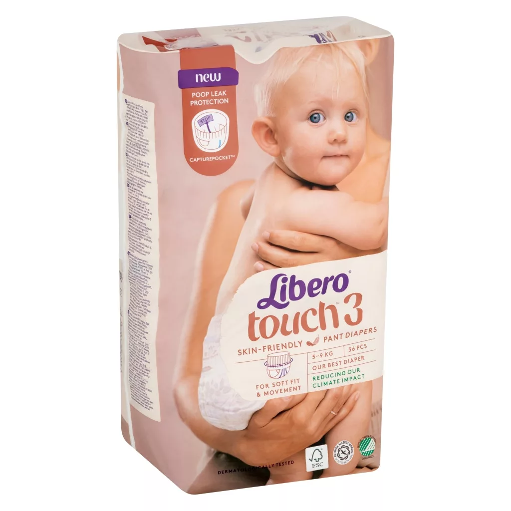 Libero Touch 3 bugyipelenka, 5-9 kg, HAVI PELENKACSOMAG 144 db
