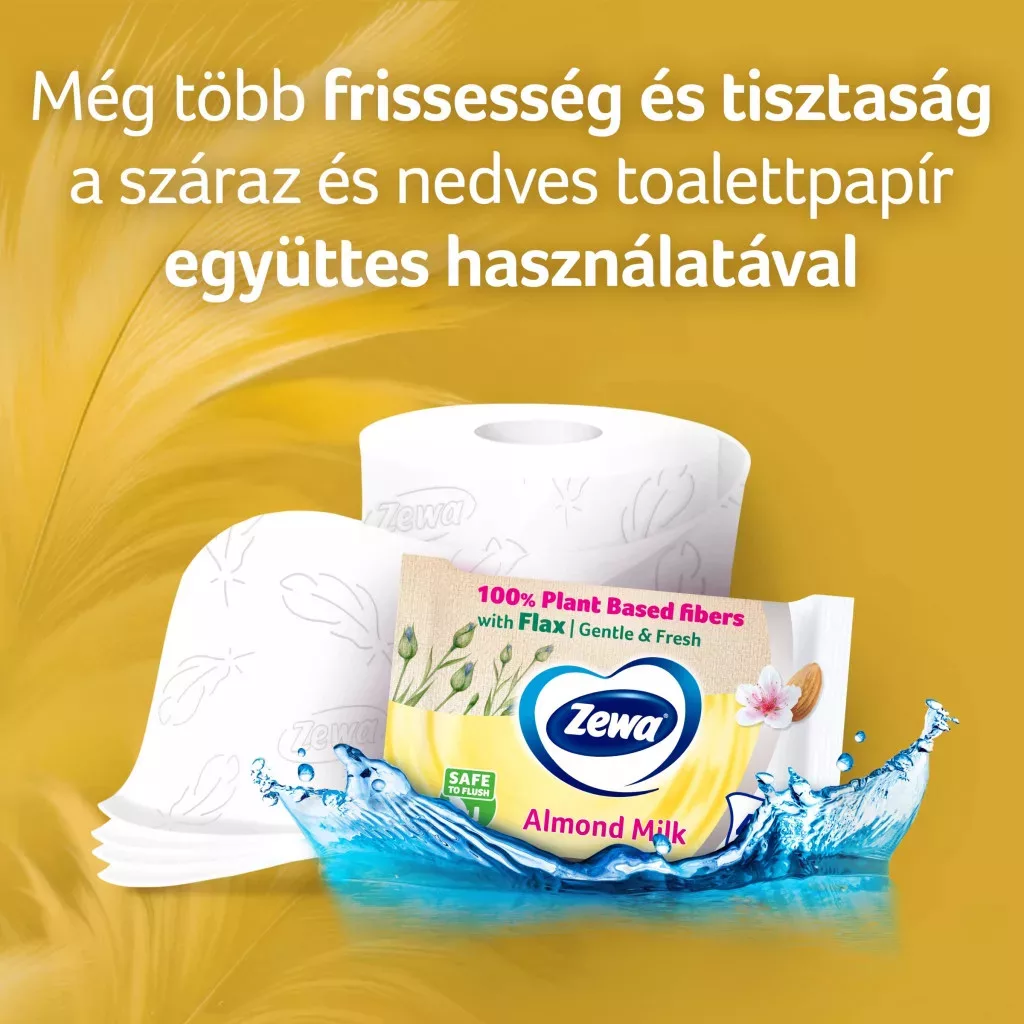 Zewa Exclusive Ultra Soft Almond toalettpapír 4 rétegű (3x16 tekercs)