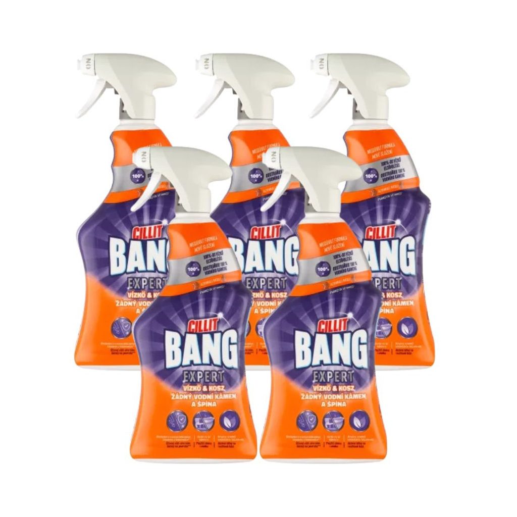Cillit Bang Kosz & vízkőoldó spray (5x750 ml)