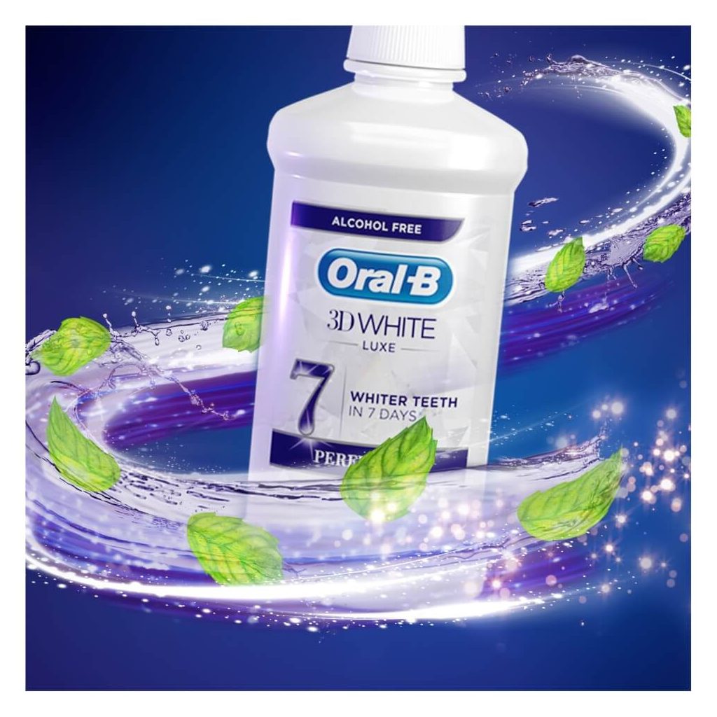 Oral-B 3d white luxe perfection szájvíz (3x500 ml)