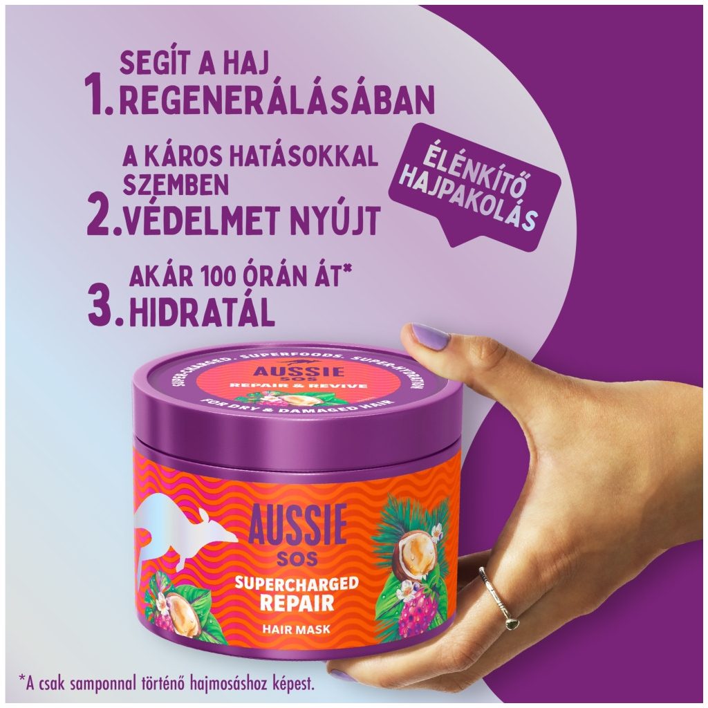 Aussie SOS Intensive Repair hajpakolás (2x500 ml)