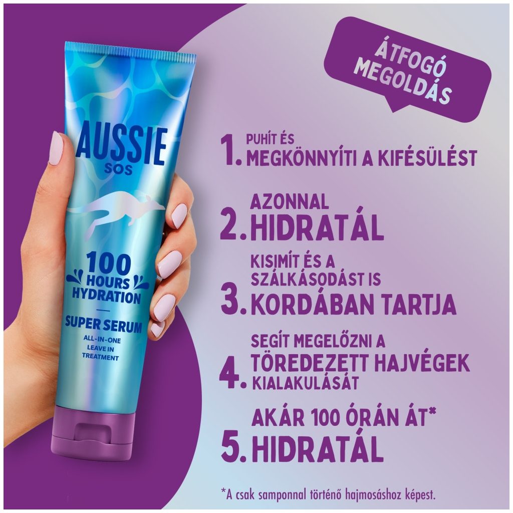 Aussie SOS Hydration hajpakolás (2x160 ml)