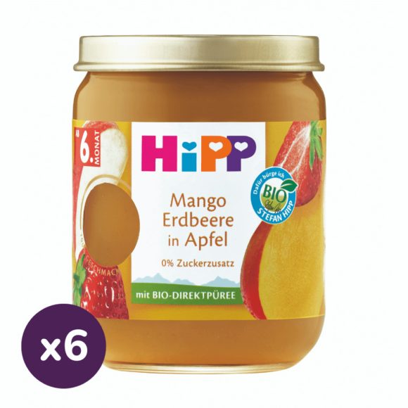 Hipp BIO Prémium Alma mangóval és eperrel 6 ó+ (6x160 g)