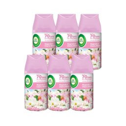  Air Wick Freshmatic Automata Légfrissítő spray utántöltő, Magnólia és cseresznyevirág (6x250 ml)