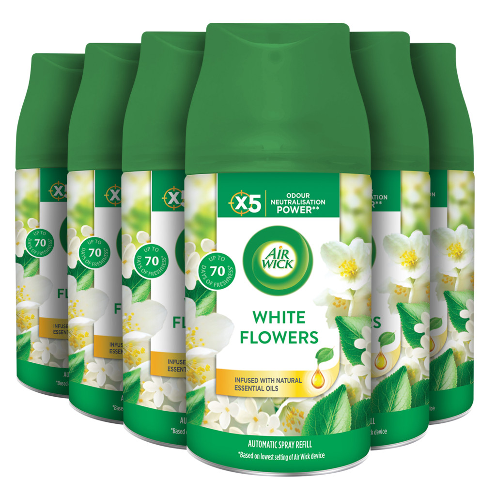Air Wick Freshmatic Automata Légfrissítő spray utántöltő Frézia és Jázmin (6x250 ml)