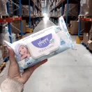 Bella Happy Aqua Care vízalapú nedves törlőkendő 12x56 db