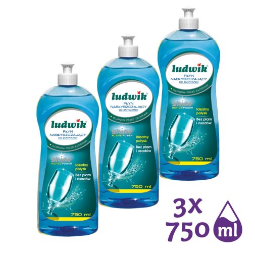 Ludwik mosogatógép öblítő (3x750ml)