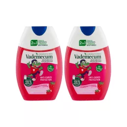 Vademecum Junior 2in1 eper ízű fogkrém 6+ (2x75 ml)