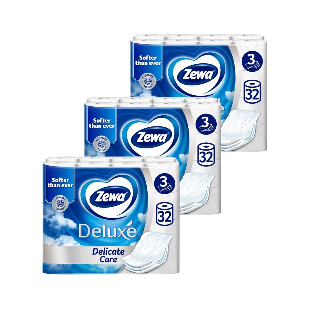 Zewa Deluxe Delicate Care 3 rétegű toalettpapír (3x32 tekercs)