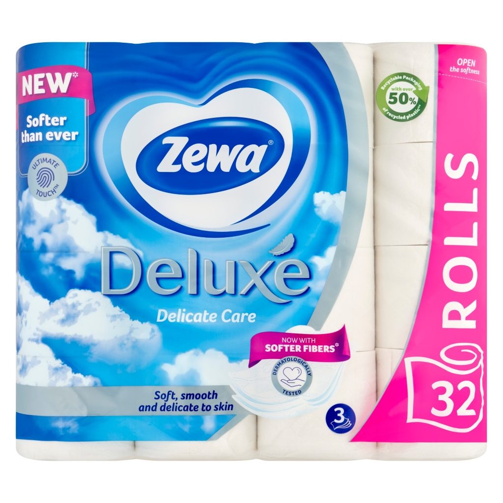 Zewa Deluxe Delicate Care 3 rétegű toalettpapír (3x32 tekercs)