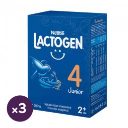   Nestlé Lactogen 4 Junior tejalapú italpor vitaminokkal és ásványi anyagokkal 24 hó+ (3x500 g)