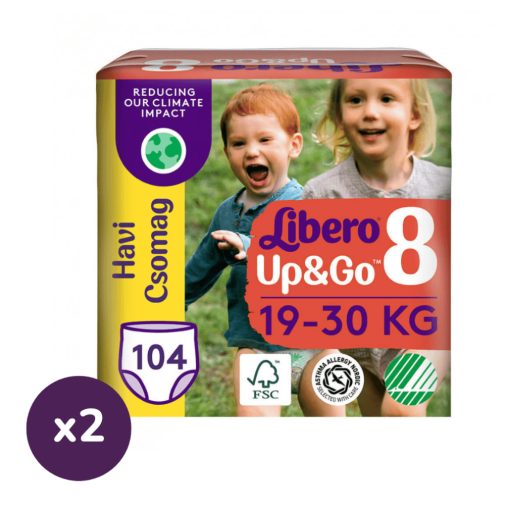 Libero Up&Go 8 bugyipelenka, 19-30 kg, HAVI PELENKACSOMAG 208 db