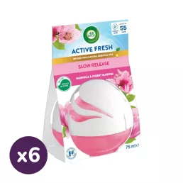   Air Wick Decosphere Légfrissítő gömb, Magnólia és cseresznye illattal (6x75 ml)