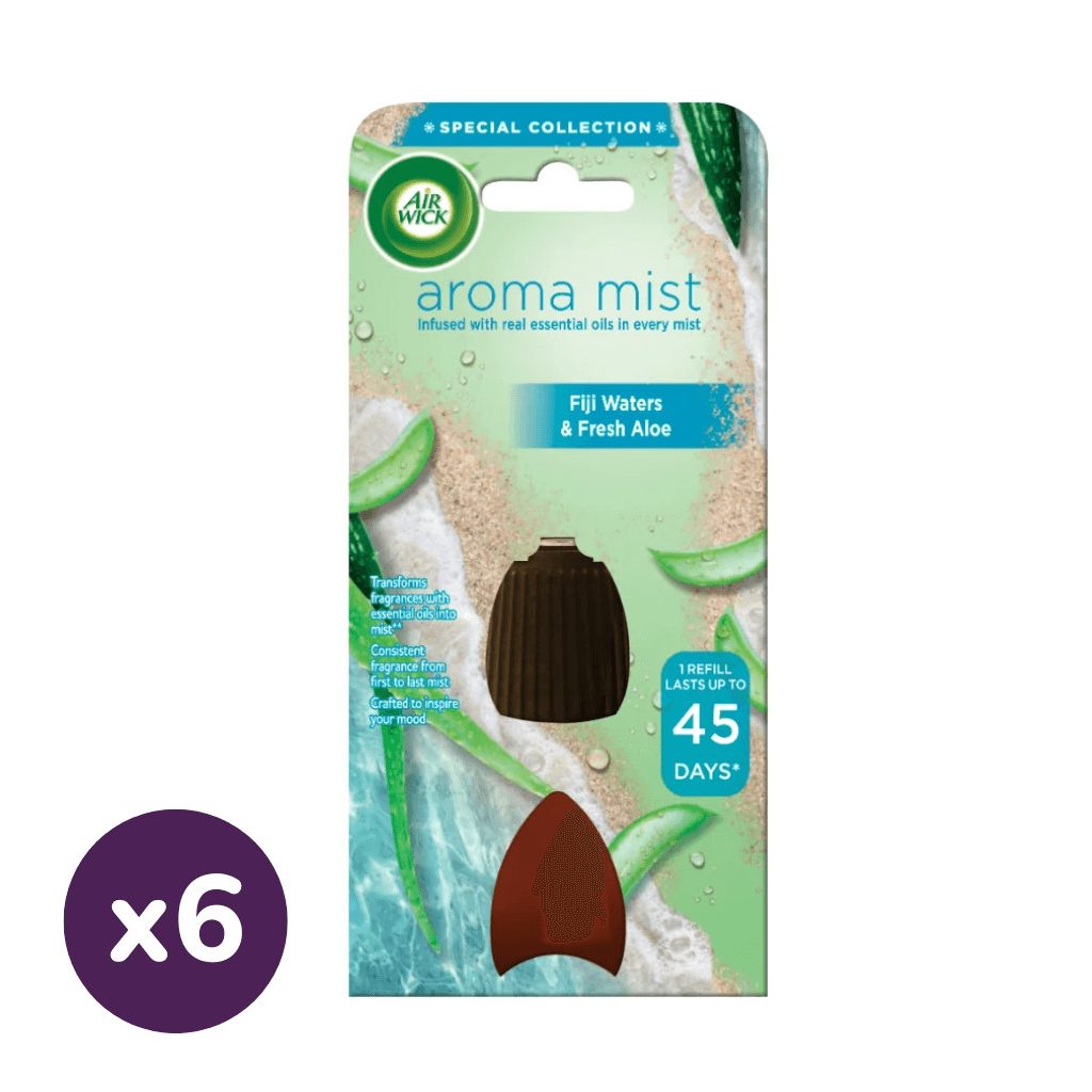 Air Wick Aroma Diffúzor utántöltő, Fidzsi lagúna és friss aloe (6x20 ml)