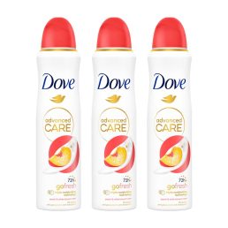   Dove Go Fresh Peach & White Blossom izzadásgátló aeroszol (3x150 ml)