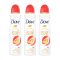 Dove Go Fresh Peach & White Blossom izzadásgátló aeroszol (3x150 ml)