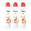 Dove Go Fresh Peach & White Blossom izzadásgátló aeroszol (3x150 ml)