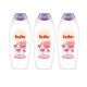 Baba Tündérkert tusfürdő frissítő bodza és rózsavíz illattal 3x750 ml + ajándék matrica + ajándék törölköző