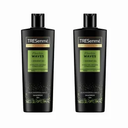   TRESemmé Flawless Waves sampon hullámos és göndör hajra (2x400 ml) + AJÁNDÉK hajturbán