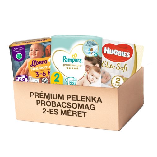 Prémium pelenka próbacsomag 2-es méret