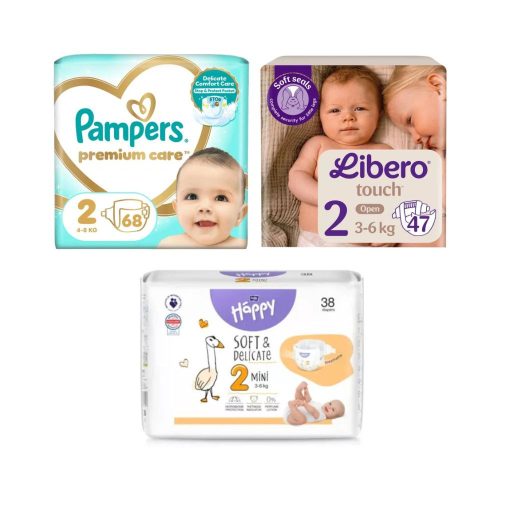 Prémium pelenka próbacsomag 2-es méret