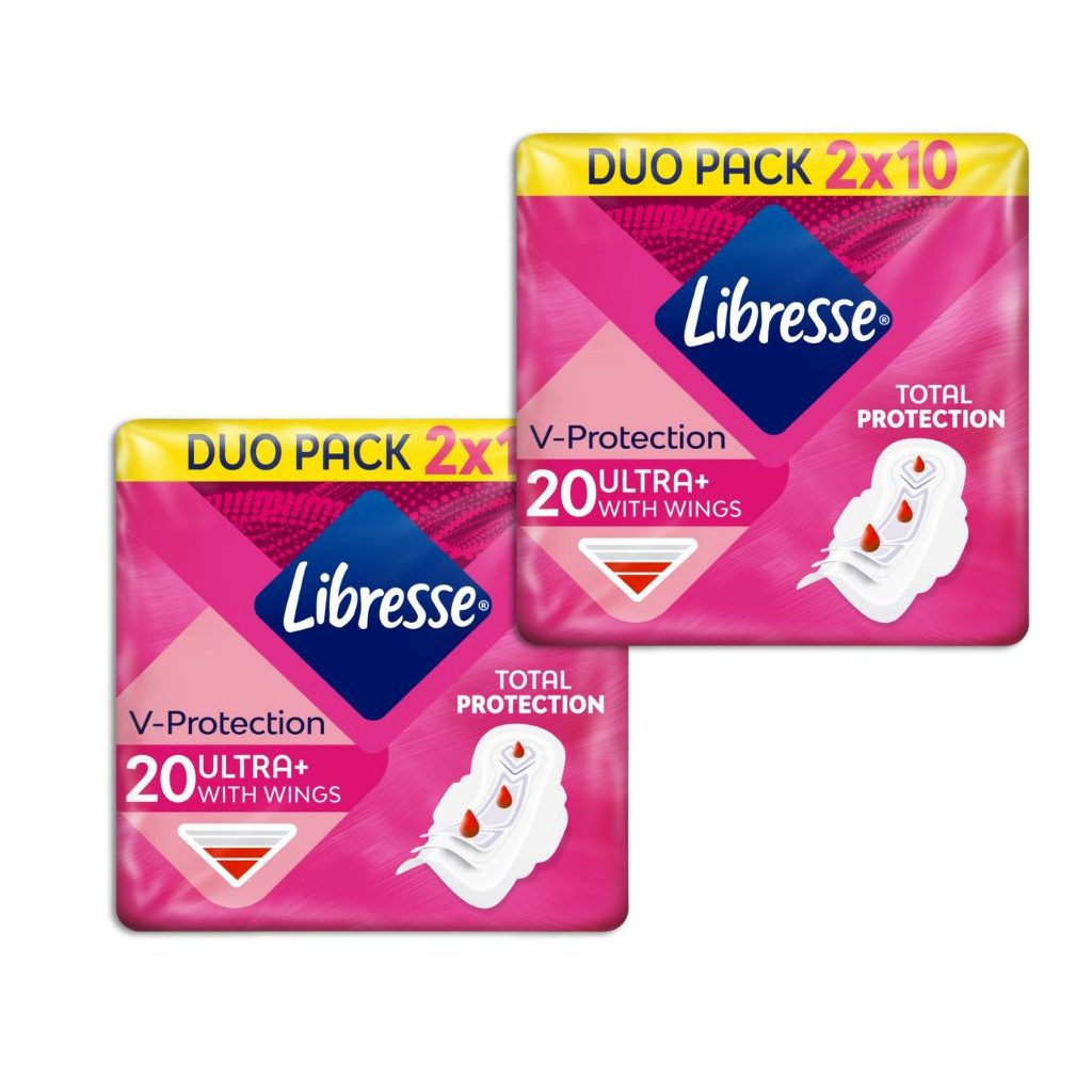 Libresse Ultra+ szárnyas egészségügyi betét (4x10 db)