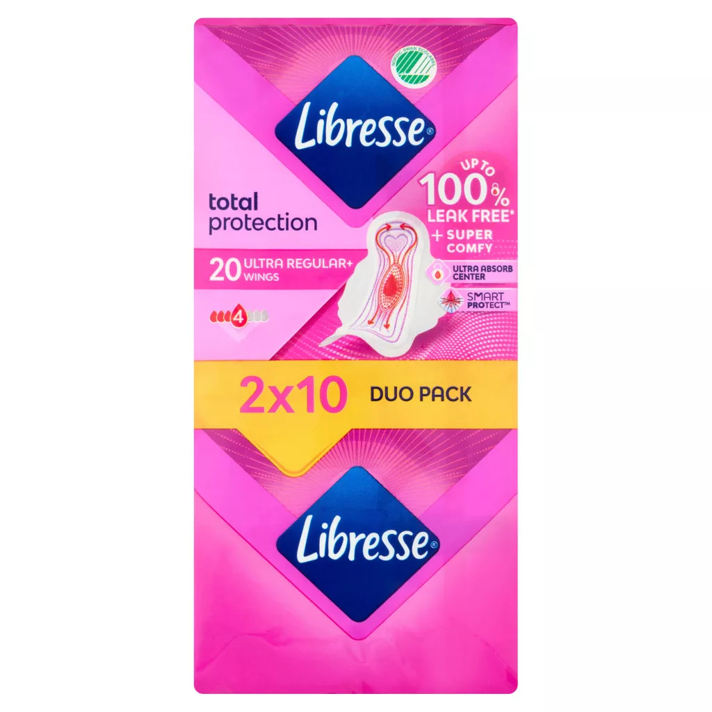 Libresse Ultra+ szárnyas egészségügyi betét (4x10 db)