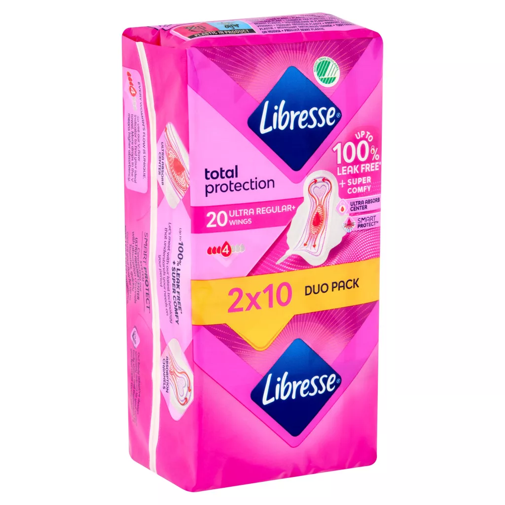 Libresse Ultra+ szárnyas egészségügyi betét (4x10 db)