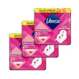 Libresse Ultra+ szárnyas egészségügyi betét (6x10 db)