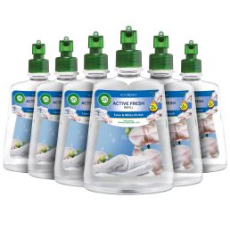  Air Wick Active Fresh Automata Légfrissítő spray utántöltő, Pamut és fehér orchidea (6x228 ml)