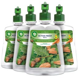   Air Wick Active Fresh Automata Légfrissítő spray utántöltő, Erdei tölgy és szantálfa (4x228 ml)