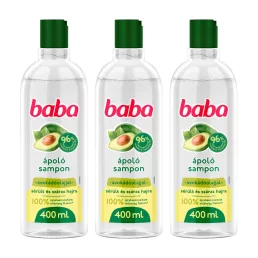   Baba sampon, avokádóolajjal sérült és száraz hajra (3x400 ml)