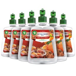   Air Wick Active Fresh Automata Légfrissítő spray utántöltő, Gyümölcsös téli puncs (6x228 ml)