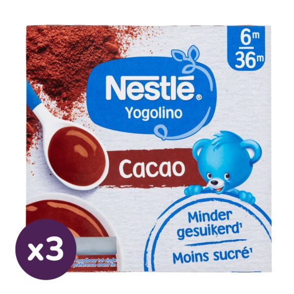 Nestlé Yogolino kakaós babapuding 6-36 hónapos korig (12x100 g)