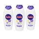 Baba nyugtató Jóéjtpuszi tusfürdő levendula és vanília illat (3x750 ml) + ajándék matrica + ajándék törölköző
